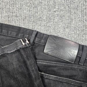 Brave Star Jeans Mens 29 Black Selvedge‎ Denim Button Fly Made USA Raw Hem